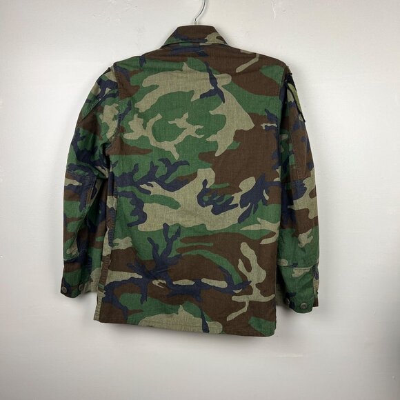 US Army Combat Uniform Camo Jacket Coat Patches Size Short Regular - Picture 4 of 7